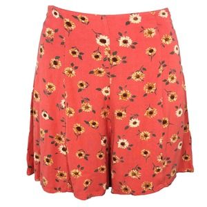 Kimchi Blue Sunflower High-Waist Shorts